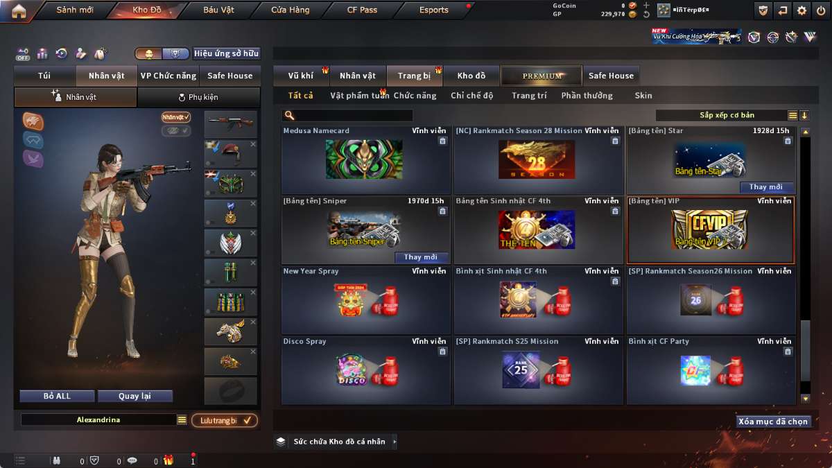 shop acc cf uy tin gia re